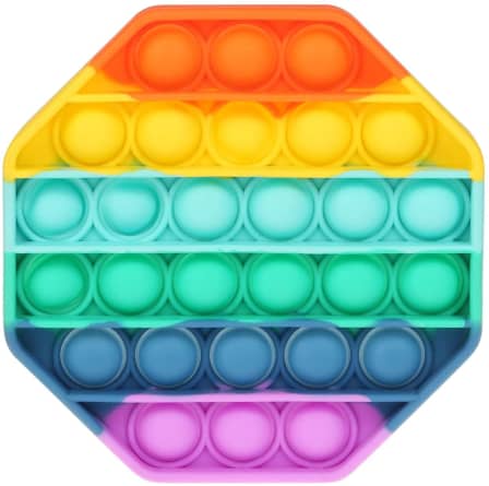 Rainbow Kids Pop Fidget Toys - Octagon_0
